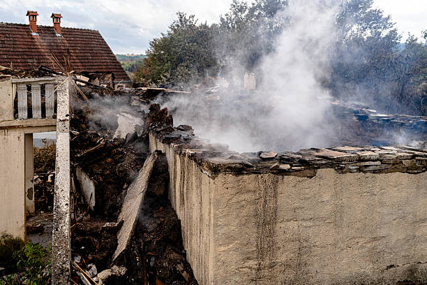 Professional Fire Damage Removal technician working in Perry Hall, MD